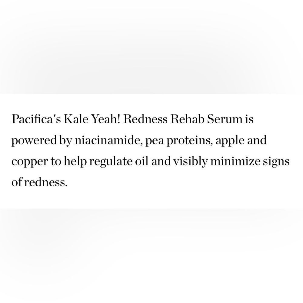 $10❤️‍🔥 LAST 1! Pacifica Kale Yeah! Redness Rehab Serum 🍃 NEW Full Size Yeah - Picture 5 of 7
